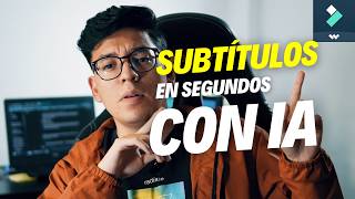 🟢SUBTÍTULOS automáticos a un video GRATIS CON IA en Filmora⚪️ [upl. by Eignat997]