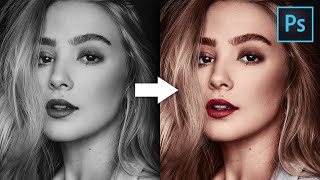 How To Colorize a Black amp White Photo in Photoshop  Photoshop Tutorial [upl. by Orlan]