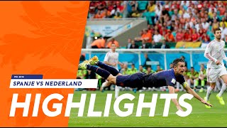 Highlights Spanje  Nederland 15 13062014 WK 2014 [upl. by Neleb]