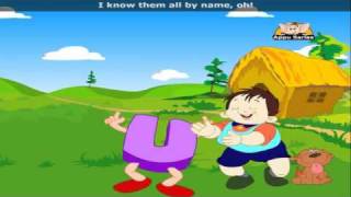 The Vowel Song with Lyrics  Nursery Rhyme [upl. by Olsewski917]