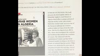 Arab Women in Algeria Hardcover – Dec 15 2014by Hubertine Auclert Jacqueline Grenez Brovender [upl. by Belier]