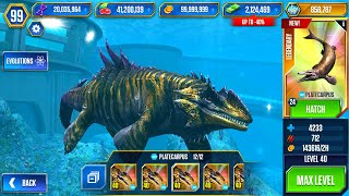 NEW UPGRADE PLATECARPUS MAX LEVEL 40  HT GAME [upl. by Hines]