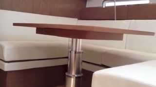 Jeanneau 41 Deck Salon Sailboat Salon Table Operation amp Bed Conversion By Ian Van Tuyl [upl. by Currie]