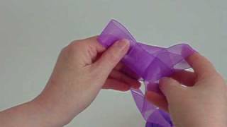 Bow tying tutorial  Chocolate Box bow [upl. by Denney189]