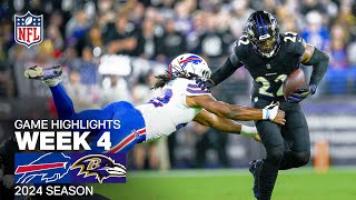 Buffalo Bills vs Baltimore Ravens  2024 Week 4 Game Highlights [upl. by Fagan544]