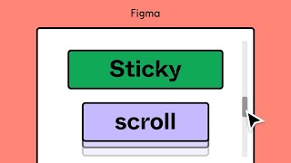 Figma tutorial Sticky scroll [upl. by Sylram]