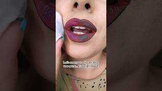 Lip art resurrection ritual 🎃🖤🧡💜💚 [upl. by Ahsinut]