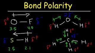 Bond Polarity Electronegativity and Dipole Moment  Chemistry Practice Problems [upl. by Neirb]