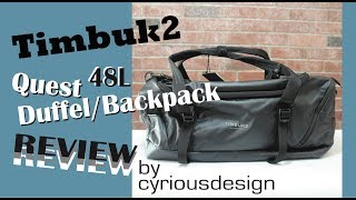 Timbuk2 Quest Duffle Backpack Review [upl. by Hope]