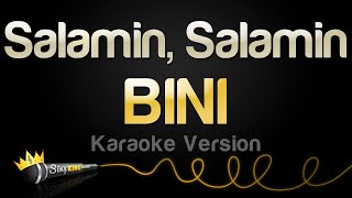 BINI  Salamin Salamin Karaoke Version [upl. by Nived]