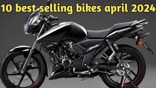 Top 10 selling bikes in april 2024  10 best selling two wheelers april 2023  AV Auto Vlogs [upl. by Eustace]