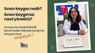 Sınav kaygısı nedir sınav kaygımızı nasıl yönetiriz [upl. by Raye]