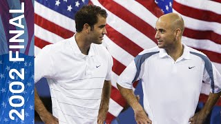 Pete Sampras vs Andre Agassi in vintage US Open Final  US Open 2002 [upl. by Janel758]