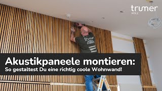 Akustikpaneele montieren So gestaltest Du eine richtig geniale Wohnwand [upl. by Yenial]