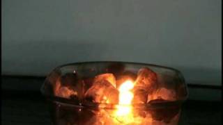 Fire and Ice Flaming Ice Demonstration [upl. by Elvah353]