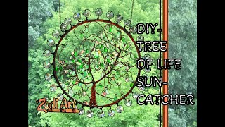 DIY TREE OF LIFE SUNCATCHER [upl. by Bonny]