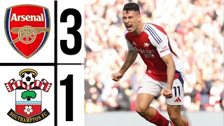 Arsenal vs Southampton 31 All Goals and Extended Highlights ✓ premierleague 202425 [upl. by Orville]