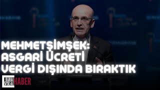 Mehmet Şimşek Asgari ücreti vergi dışında bıraktık asgariucret mehmetşimşek enflasyon [upl. by Nettie]