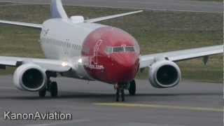 Plane spotting at Torp TRF ENTO 19042012 Norwegian Widerøe [upl. by Avat]