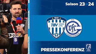 Pressekonferenz TBV Lemgo Lippe  VfL Gummersbach 230224 [upl. by Nesnah91]