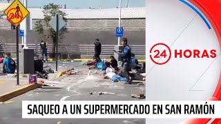 Tensa situación en San Ramón Militares intervinieron para evitar saqueo a un supermercado [upl. by Stevena]