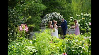 A wedding in the garden by the stream at Honeysuckle Hills for Trisha and Jason [upl. by Aneertak646]