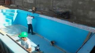 INSTALACION PISCINAS DE FIBRA DE VIDRIO FONOPISCINAS [upl. by Grey206]