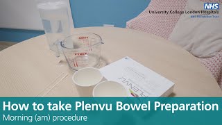 How to use Plenvu bowel preparation kit for a morning colonoscopy procedure [upl. by Annamaria]