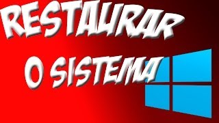 COMO RESTAURAR O SISTEMA NO WINDOWS 81 [upl. by Mit132]