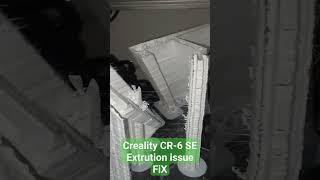 Quick Fix for Creality CR6 SE Extrusion Problems 3dprinting [upl. by Anirrehs354]