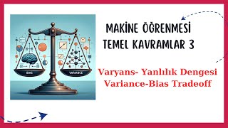 Makine Öğrenmesi Temel Kavramlar3 VaryansYanlılık Dengesi VariansBias Tradeoff [upl. by Anyah72]