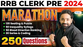 🔥IBPS RRB Clerk 2024  Reasoning 7 Hours Maha Marathon  Reasoning By Puneet Sir [upl. by Corron]