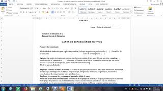 Tutorial de elaboración de carta de exposición de motivos [upl. by Johnna999]