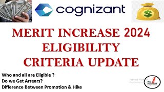 Cognizant Merit Increase 2024  Cognizant Merit Increase 2024 Eligibility Criteria  Merit Increase [upl. by Gaby599]