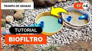 CÓMO HACER UN BIOFILTRO CASERO 💧🌱 Estanque para Tratamiento de Aguas Grises ♻️ ep4 Trampa de Grasas [upl. by Attenyw]