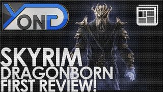 Skyrim Dragonborn DLC  First Review Can Control Dragons [upl. by Dnanidref72]