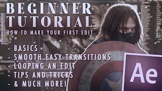 how to make your first edit  after effects beginner tutorial [upl. by Eivod]