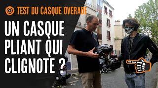 Un casque pliant qui clignote  Test du casque Overade Plixi fit  clignotant Blinxi [upl. by Rhine]