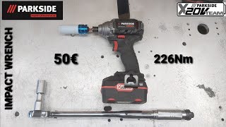 Parkside Performance Impact wrench Razový uťahovak PDSSAP 20 Li A1 Unboxing and TEST [upl. by Walsh]