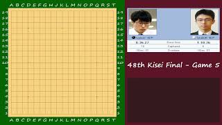 ENFR 48th Kisei Final  Game 5  Iyama Yuta vs Ichiriki Ryo [upl. by Wilber588]