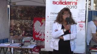 Ewa Kurek pod namiotem Solidarnych2010 [upl. by Notsla]