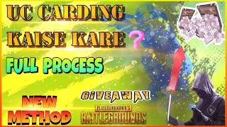 HOW TO DO UC CARDING  PUBG MOBILE UC CARDING NEW METHOD  BGMI UC CARDING  Add Uc At Cheap Price🔥 [upl. by Odrarebe]