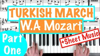 How to play TURKISH MARCH Rondo Alla Turca  WA Mozart Piano Tutorial [upl. by Nevlin]