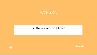 Le théorème de Thalès [upl. by Ian]