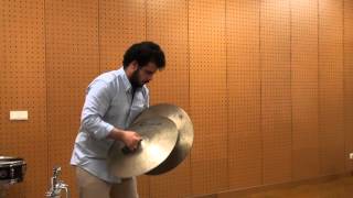 Cymbals Tchaikovsky  4th symphony4th mvmt  Álvaro Cortez [upl. by Aimak]