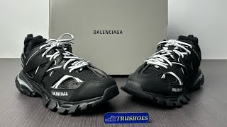 BALENCIAGA TRACK RUNNER LED UNBOXING FROM THE BEST REP SITE [upl. by Einal]