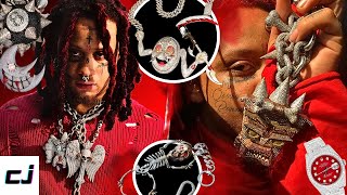 Trippie Redds SCARY Jewelry Collection Horror Bling [upl. by Victoir]