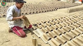 Amazing Process of making Clay Roof Tiles [upl. by Edrea]