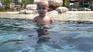 TYLER SWIMMING at 2 years old [upl. by Faustus]