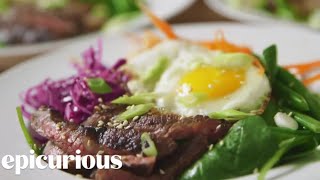 How to Make KoreanStyle Steak Salad [upl. by Akemhs]